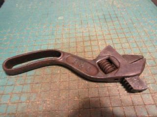 Vintage B&c Bemis And Call Co.  8 Inch Curved Handle Adjustable Wrench
