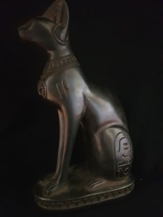Rare Ancient Egyptian Antiques Bastet Goddess Pharaoh Ubasti Cat Egypt Stone Bc