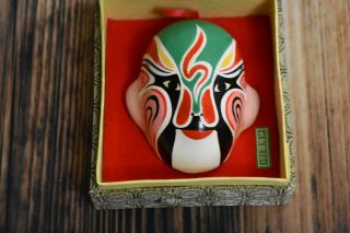 Beijing Chinese Opera Facial Make - Up Miniature Clay Mask Xingxin Artware