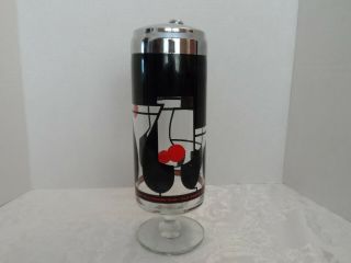 Vintage Old Grand Dad Footed Glass Cocktail Shaker