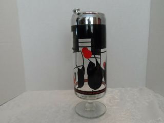 Vintage Old Grand Dad Footed Glass Cocktail Shaker 2