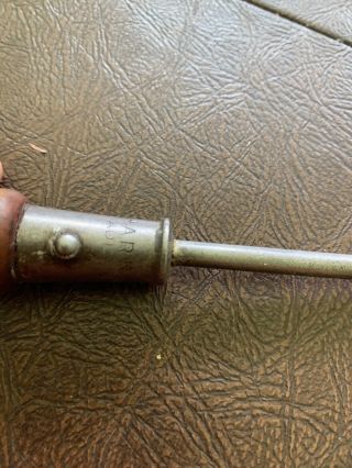 Vintage Flathead Screwdriver Wooden Handle Collectible Tool Harrold 2