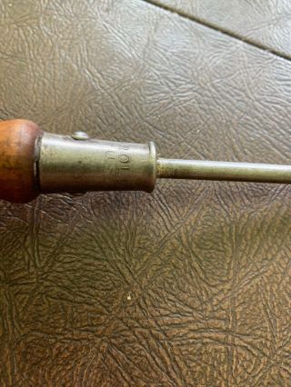 Vintage Flathead Screwdriver Wooden Handle Collectible Tool Harrold 3