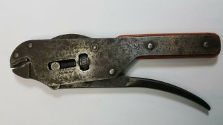 Vintage Tool Bmc Mfg Co.  No.  7 Unusual Adjustable Wrench Made In U.  S.  A.