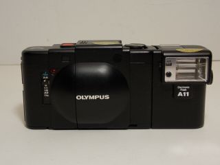 Olympus XA A11 Vintage Electronic Flash 35mm Film Camera W/ Case 2
