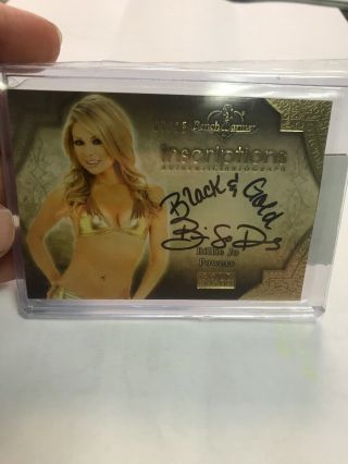 2013 Benchwarmer Gold Edition Inscriptions Autograph Card Billie Jo Powers 7/15