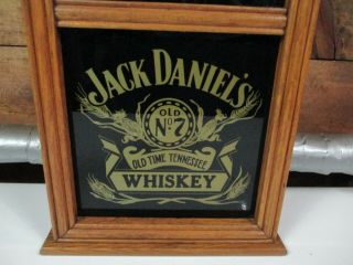 JACK DANIELS OLD TIME NO.  7 TENNESSEE WHISKEY OAK WALL CLOCK VINTAGE S2 2