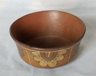 Ancient Pre - Columbian Nazca Peruvian Indian Ceramic Polychrome Bowl Vessel 2