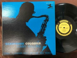 Sonny Rollins Saxophone Colossus Prestige Smjx 10039 Mono Japan G.  Fold Lp