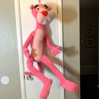 Pink Panther Plush Stuffed Animal 1980 Mighty Star Bendable Wire 4 