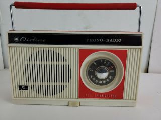 Vintage Montgomery Ward Airline 6 Transistor Phono - Radio Gen 1306a 62 - 1306
