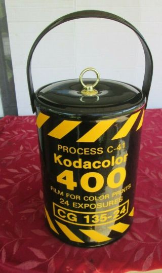 Vintage Kodak Kodacolor C - 41 Camera Film Roll Ice Cooler Bucket Chest