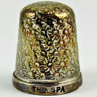 1928 HENRY GRIFFITH & SONS THE SPA SIZE 18 DAISY ENGLISH STERLING SILVER THIMBLE 2