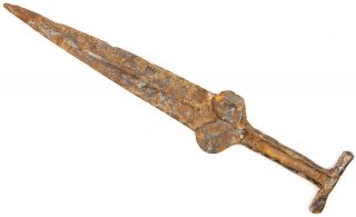 Rare Ancient Authentic Viking Scythian Sarmatian Iron Battle Sword Akinak 2 - 1 ВС