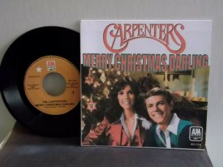 The Carpenters,  A&m,  " Merry Christmas Darling ",  Us,  7 " 45 W P/c,  Fan Club Issue,