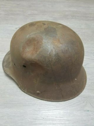 Authentic Wwi/wwii Era German Infantry Helmet,  All - Nr 6644