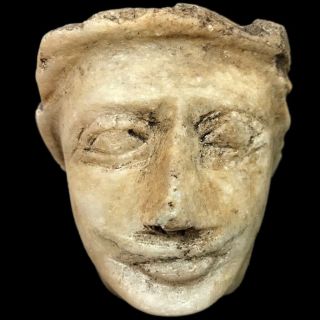 Rare Ancient Roman Marble Bust - 200 - 400 Ad (2)