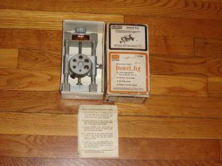 Vintage Sears Craftsman Revolving Turret Dowel Jig 9 - 4186 Doweling Jig Exc.