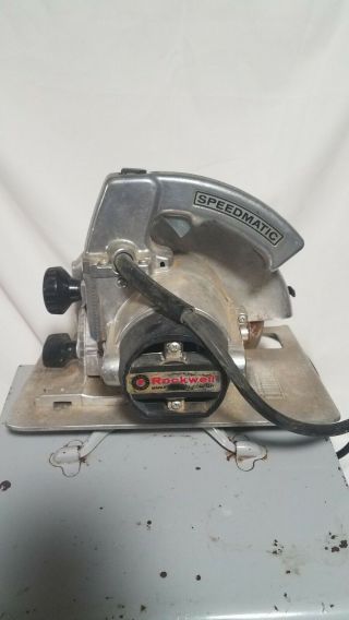 Vintage Rockwell Speedmatic 7 1/4 Circular Saw Model 597A 3