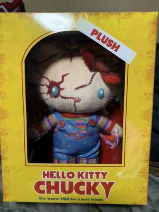 Hello Kitty ＆chucky Plush Doll Figure Usj Limited Edition Universal Japan Rare
