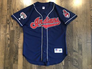 Vintage Russell Authentic Kenny Lofton 7 Cleveland Indians Jersey 44 Large L