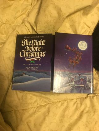 Vintage 1988 Hallmark Pop - Up Book " The Night Before Christmas " Clement C.  Moore