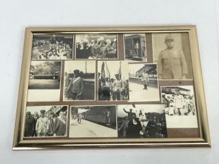 Wwii Japanese Army Soldiers " Going To War " Framed Photo Collage