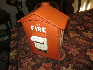 Vintage Gamewell Fire Alarm Pull Station Call Box