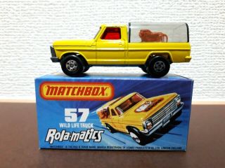 Matchbox Rolamatics Superfast Lesney - Series 57 - Wild Life Truck