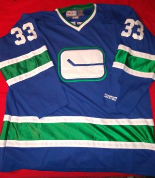 Henrik Sedin 33 Vancouver Canucks 1970s Ccm Vintage Throwback Nhl Hockey Jersey