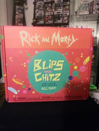 Funko Pop Rick And Morty Blips Chitz Box Gamestop Exclusive Complete