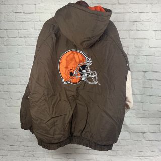 Cleveland Browns Starter Pro Line Jacket Vintage Full Zip Mens Size Xxl 2xl