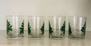 Dayton Hudson Luminarc 1988 Holiday Christmas Tree Confetti Lowball Glasses - 4 2