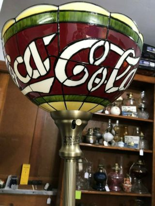 Coca - Cola Tiffany Style Floor Lamp - - - - - - - - - - - - - - - - - - - - - - - - - - - - - - - - - - Cs