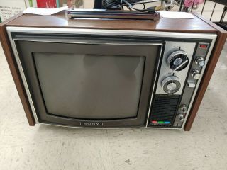 1969 Sony Trinitron Kv - 1212 Vintage Color Tv Television