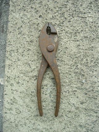Old Tools,  Vintage Slip Joint Pliers,  6 - 1/2 ",
