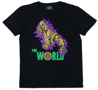 T Shirt Character The World Black Purple L Size Ultra Violence Jojo Bizarre