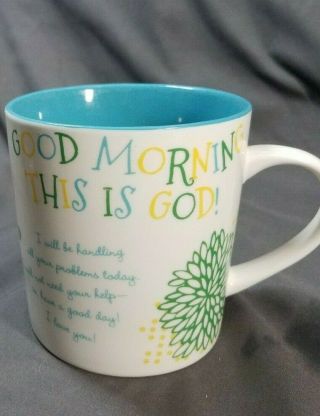 Joyce Meyer Good Morning This Is God Coffee Mug 1 Peter 5:7