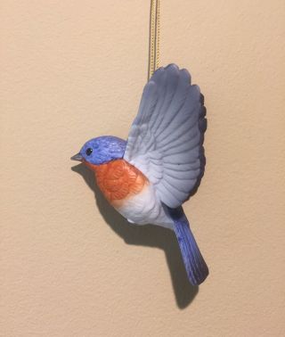 ANDREA BY SADEK Bluebird PORCELAIN BLUEBIRD ORNAMENT FIGURINE w BOX 2