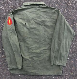 Vintage WW2 US ARMY SHIRT/JACKET,  13 STAR BUTTONS,  HBT Herringbone Uniform 3