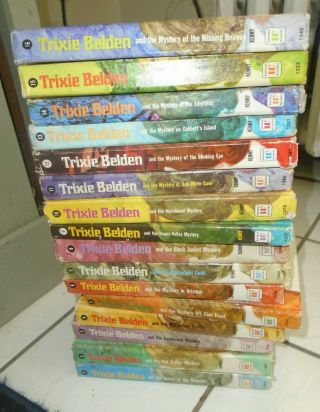 16 (1 To 16) Trixie Belden Vintage Mystery Books Whitman " Uglies " Hardcovers