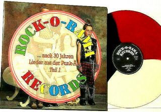 Rock O Rama Records Songs From The Punk Era Comp Lp Red/blk/wht Vinyl Oi Hc Ror