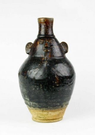 Sc Khmer,  Angkor Period Pottery Head Vessel Jar,  C.  12th Cent.