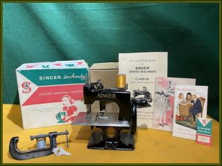 Rare Antique - Centennial - Singer Model 20 Sewhandy Toy Hand Crank Sewing Machine