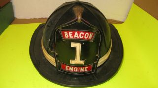 Vintage Cairns & Bros.  Fire Fighter Helmet Beacon,  York Fd Engine 1