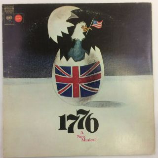 1776 A Musical Broadway Cast Lp Bos 3310 12 " Vg Vinyl 1969