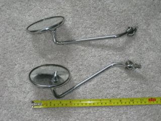Vintage Pair Honda Motorcycle Rear - View Mirrors Tp - Rt136 From 1960s