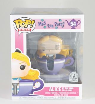 Funko Pop Rides Alice Mad Tea Party Spinning Teacup Disney Parks Exclusive 54