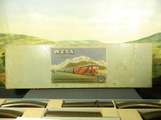 Old Vintage Wesa / Liliput Switzerland 13mm Tt Set Electric Loco & 3 Cars