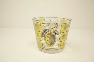 Cera Vintage Glass Ice Bucket Mcm Barware Anatomy Of A Lemon Retro Design